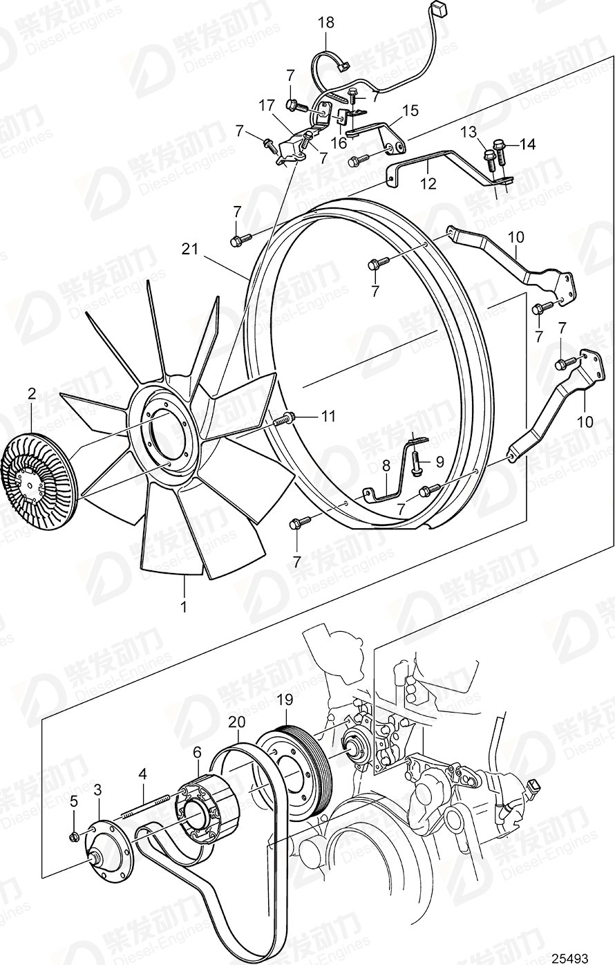 VOLVO Bracket 21274468 Drawing